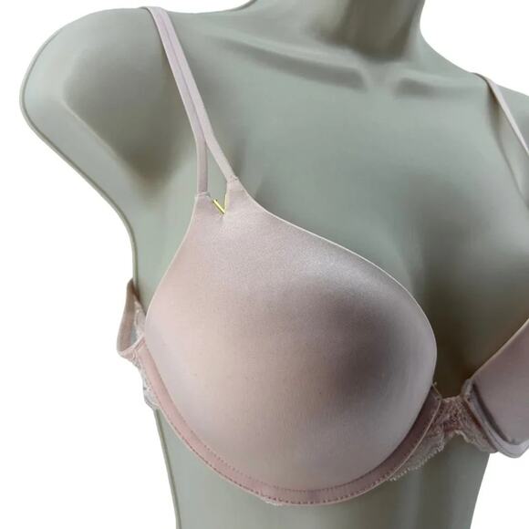 Victoria's Secret Very Sexy Ballerina Pink Lace Push-Up Bra 34C - Picture 4 of 9